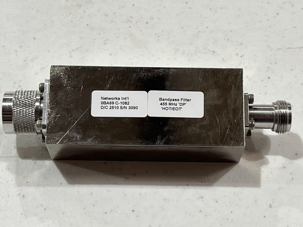 RF LINE FILTER, 450 MHz BANDPASS