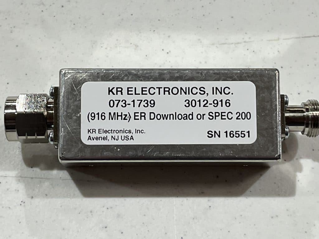 RF LINE FILTER, 900 MHz BANDPASS